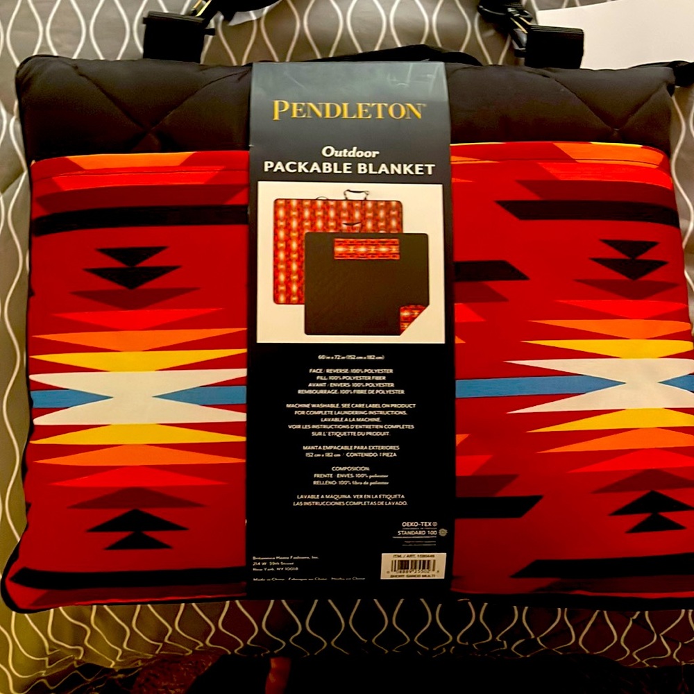 Multipurpose blanket that can be used outdoors compact design.